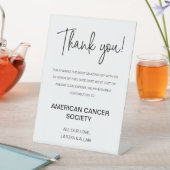 慈善団体へのご寄付に感謝結婚する 台座サイン (インサイチュ)