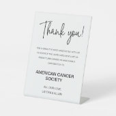 慈善団体へのご寄付に感謝結婚する 台座サイン (正面)