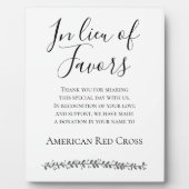 慈善団体への寄付に代わっ結婚て フォトプラーク (正面)