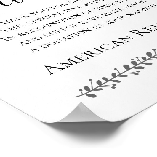 慈善寄付の印に代結婚えて ポスター (角)