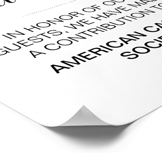 慈善寄付の印に代結婚えて ポスター (角)