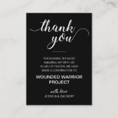 慈善寄付の恩恵に代わる結婚黒人 プレイスカード (正面)