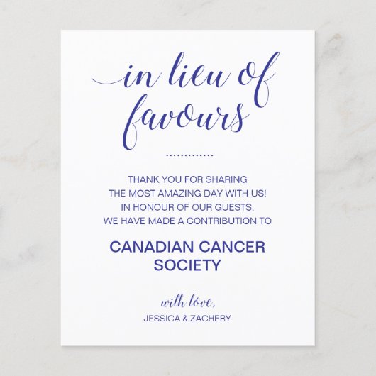 慈善寄付ブルーの恩恵に代わっ結婚て (正面)