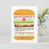 慈善BBQの冷えおよびグリルの募金活動PTO教会 招待状 (スタンド正面)