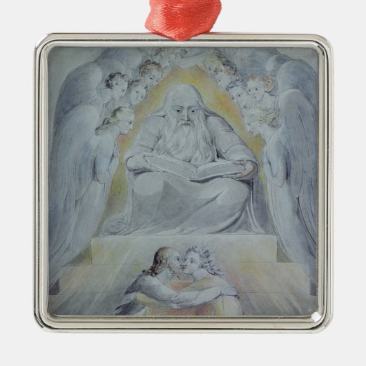 慈悲および真実は一緒に会います メタルオーナメント (正面)