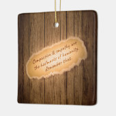 慈悲と共感は人間性の特徴である セラミックオーナメント (左)