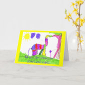 慈悲によって素晴らしい創造物 カード (黄色い花)