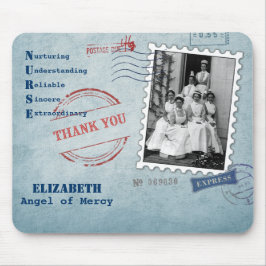 慈悲の天使。ヴィンテージナース名前をカスタムする マウスパッド