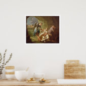 慈悲の天使， c.1746 (キャンバス上の油) ポスター (キッチン)