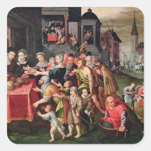 慈悲の業 スクエアシール (正面)