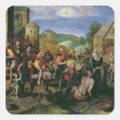 慈悲の業 スクエアシール (正面)