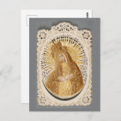 慈悲の母マドンナ祈りの言葉... ポストカード (正面/裏面)