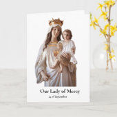 慈悲の聖母カード カード (黄色い花)