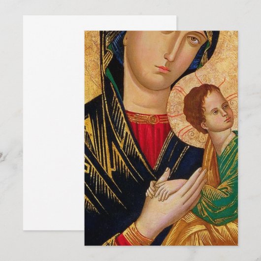 慈悲の聖母 招待状 (正面/裏面)