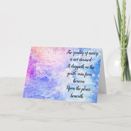 慈悲の質 サンキューカード (正面)