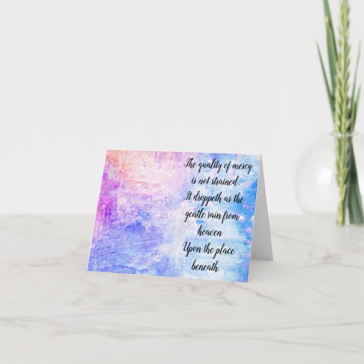 慈悲の質 サンキューカード (正面)