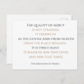 慈悲の質 ポストカード (正面/裏面)