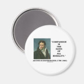 慈悲はすべての道徳の引用文 マグネット (正面/裏面)