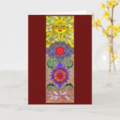 慈悲モザイクbyジェニファー・クーンズ カード (黄色い花)