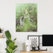 慈悲芸術の女性プリント ポスター (ホームオフィス)