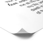 慈悲詩篇23:6噴水ポスター ポスター (角)