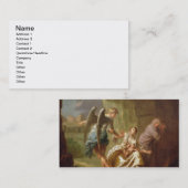 慈悲、c.1746 (キャンバスの油)の天使 名刺 (正面/裏面)