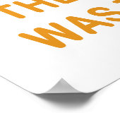 態度おもしろい50th誕生日Gagギフト ポスター (角)