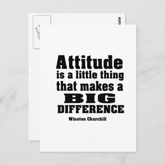 態度が大きな違いを生む ポストカード (正面/裏面)