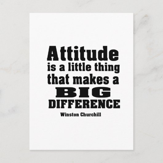 態度が大きな違いを生む ポストカード (正面)