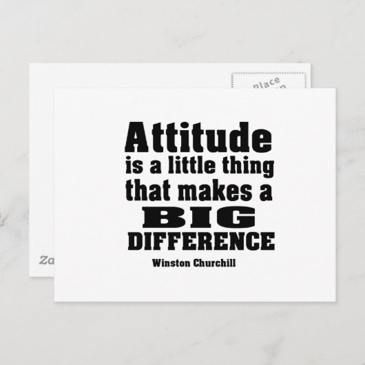 態度が大きな違いを生む ポストカード (正面/裏面)