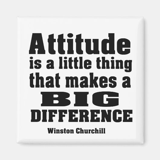 態度が大きな違いを生む マグネット (正面)