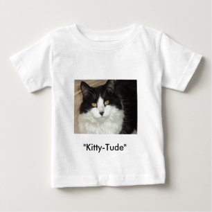 態度が態度のキチズネコ ベビーTシャツ