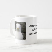 態度でカモメ コーヒーマグカップ (正面左)