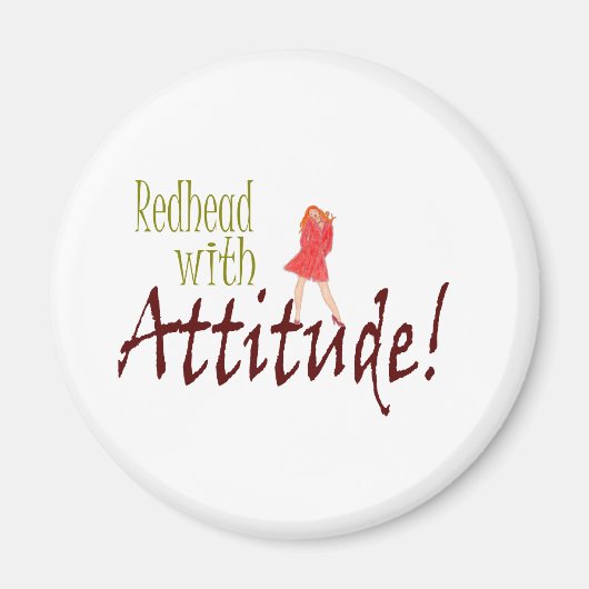 態度で赤面する マグネット (正面)