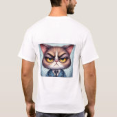 態度なんかいらない。自分の態度は自分で持ってきた！ Tシャツ (裏面)