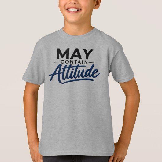 態度に要注意 Tシャツ (正面)