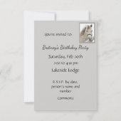 態度のあるグレーホースに一般招待 招待状 (裏面)