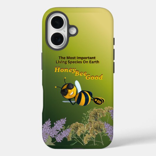 態度のいいハチのグラフィック Case-Mate iPhoneケース (裏面)