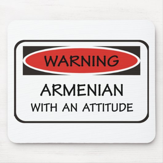 態度のアルメニア語 マウスパッド (正面)