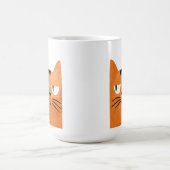 態度のオレンジ猫 コーヒーマグカップ (中央)