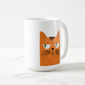 態度のオレンジ猫 コーヒーマグカップ (正面右)