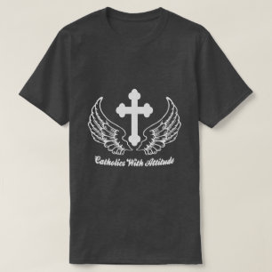 態度のカトリック教徒 Tシャツ