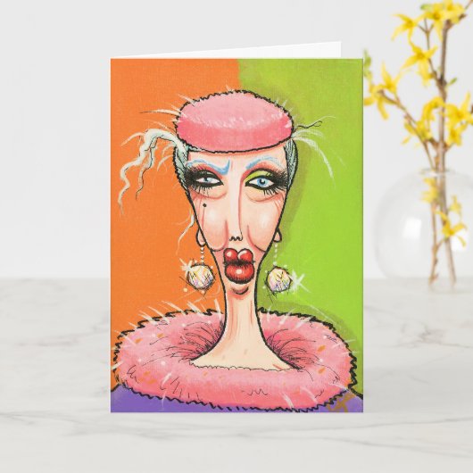 態度のカード カード (黄色い花)