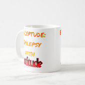 態度のクラシックのマグとのEpileptude コーヒーマグカップ (正面左)