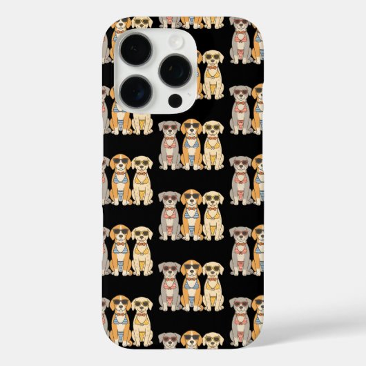 態度のビーチバーカーズビキニトリオ Case-Mate iPhoneケース (裏面)