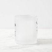 態度のユーモアのステラ フロストグラスマグカップ (中央)