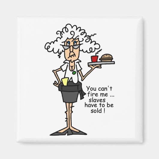 態度のユーモアのステラ マグネット (正面)