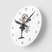 態度のユーモアのステラ ラウンド壁時計 (傾斜)