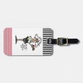 態度のユーモアのステラ ラゲッジタグ (正面横)