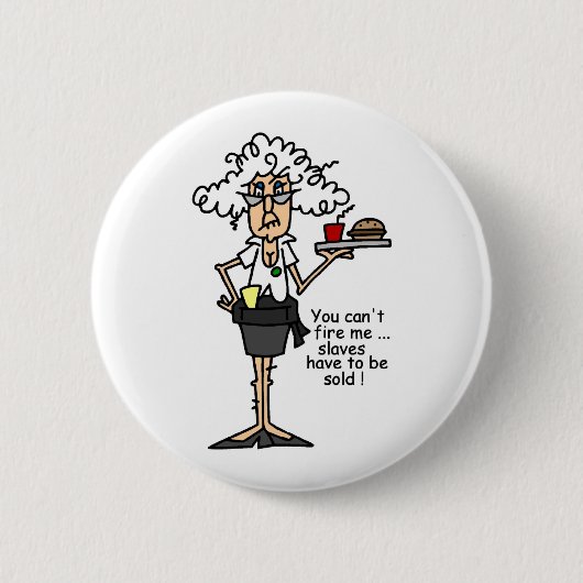 態度のユーモアのステラ 缶バッジ (正面)